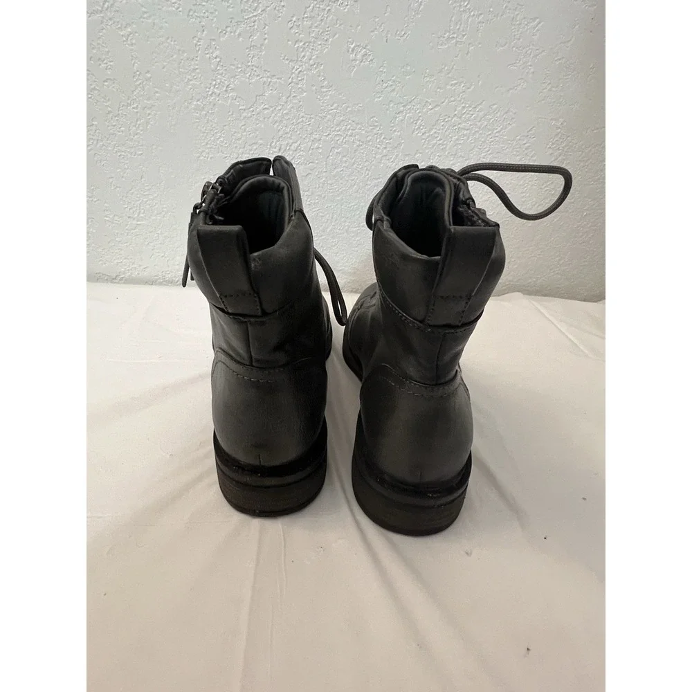 Baretraps‎ AMYSUE Womens Boots Gray Size 9.5M Side Zip Moto Biker Ankle